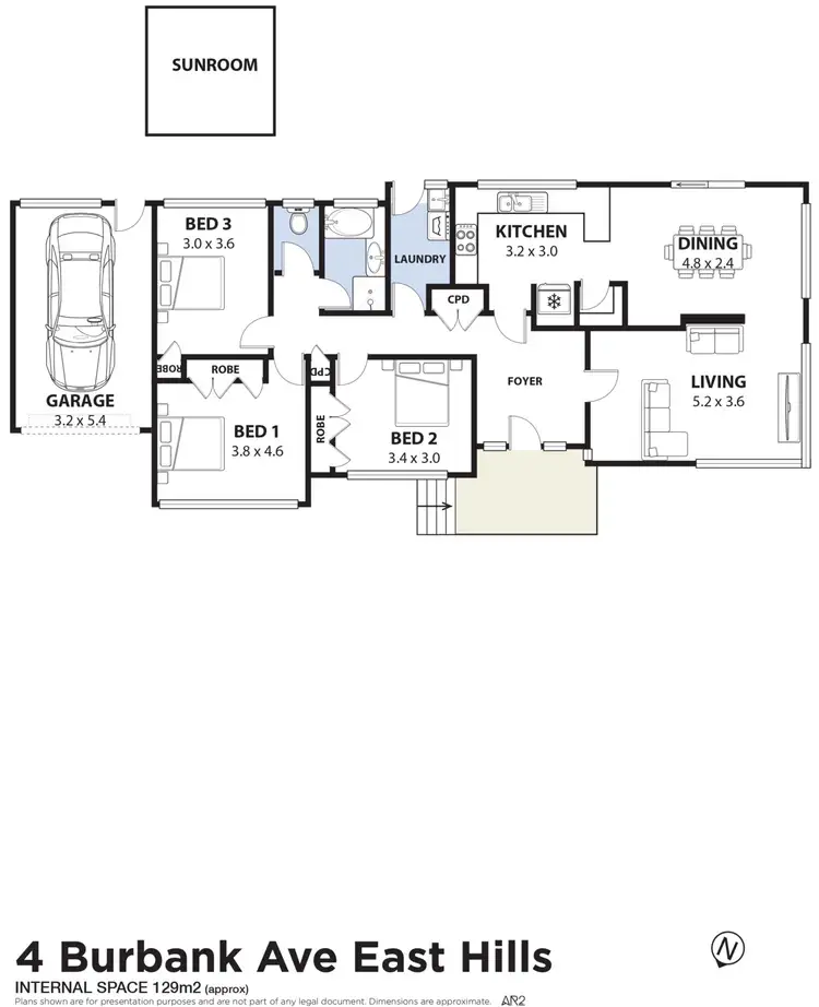 Floorplan of Homely house listing, 4 Burbank Avenue, East Hills NSW 2213