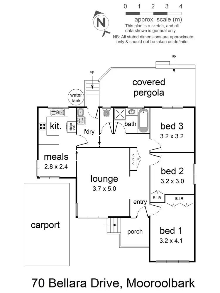 Floorplan of Homely house listing, 70 Bellara Drive, Mooroolbark VIC 3138