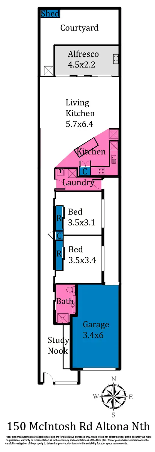 Floorplan of Homely house listing, 150 McIntosh Road, Altona North VIC 3025