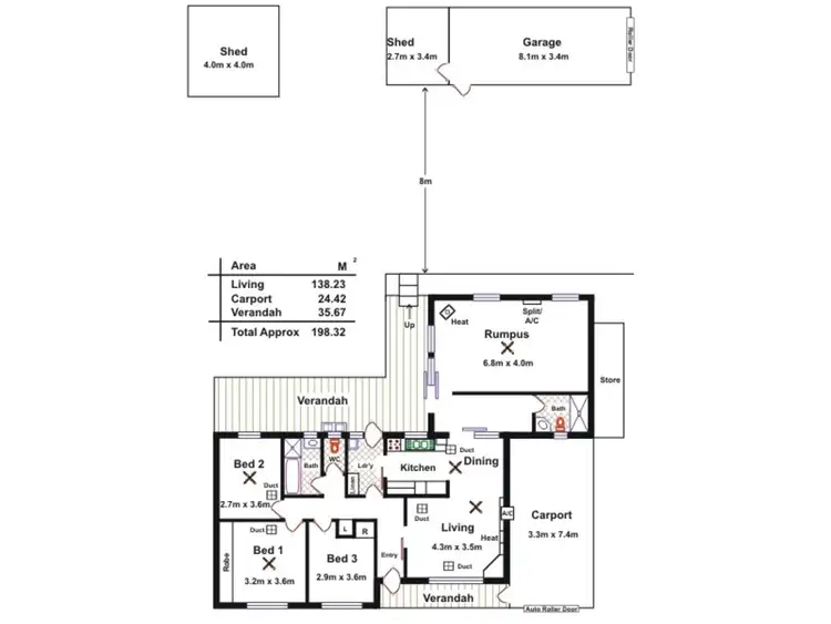 Floorplan of Homely house listing, 24 Heather Drive, Para Vista SA 5093