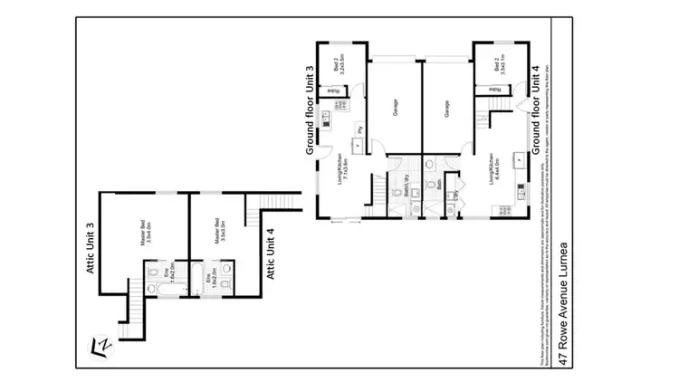 Floorplan of Homely townhouse listing, 3/47 Rowe Avenue, Lurnea NSW 2170