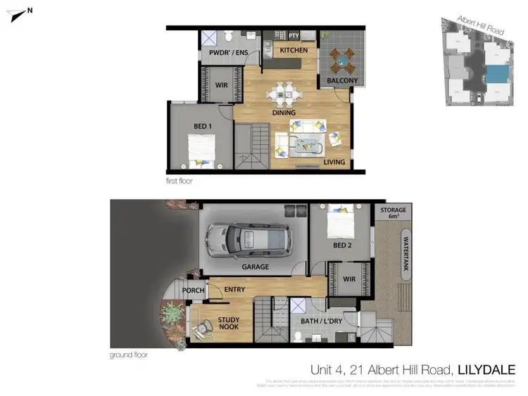 Floorplan of Homely house listing, 4 & 7/21 Albert Hill Road, Lilydale VIC 3140