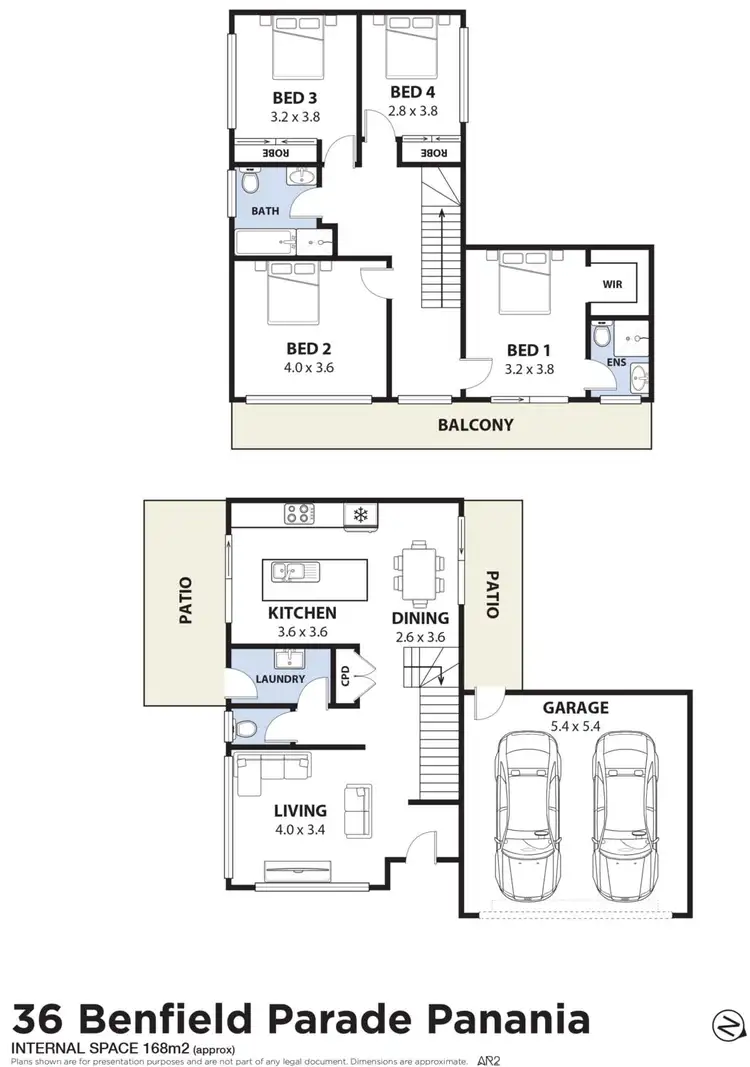 Floorplan of Homely semi-detached listing, 36 Benfield Parade, Panania NSW 2213