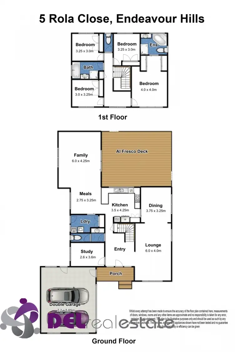 Floorplan of Homely house listing, 5 Rola Close, Endeavour Hills VIC 3802
