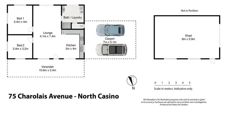 Floorplan of Homely house listing, 75 Charolais Avenue, North Casino NSW 2470