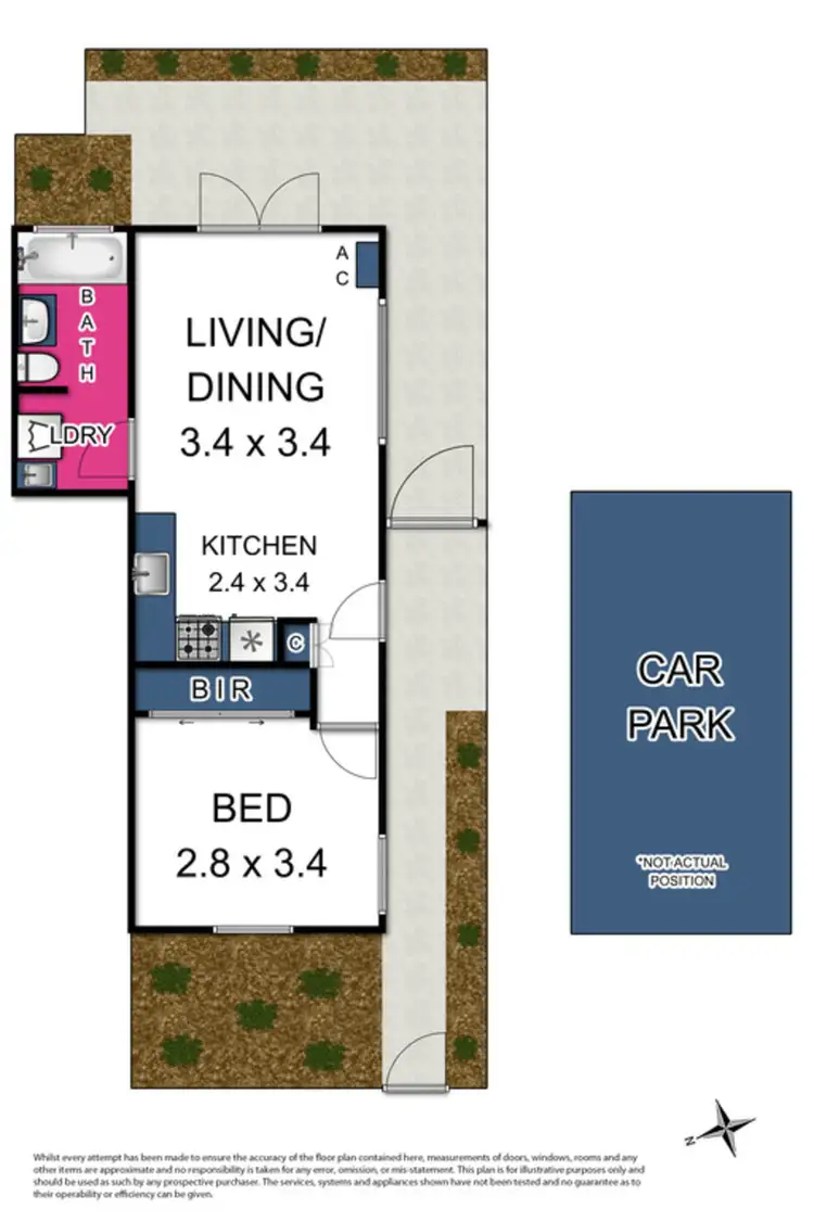 Floorplan of Homely villa listing, 5 Bishop Street, Kingsville VIC 3012