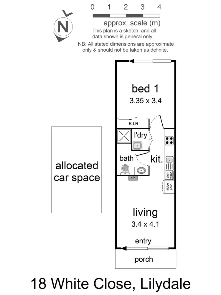 Floorplan of Homely unit listing, 18 White Close, Lilydale VIC 3140