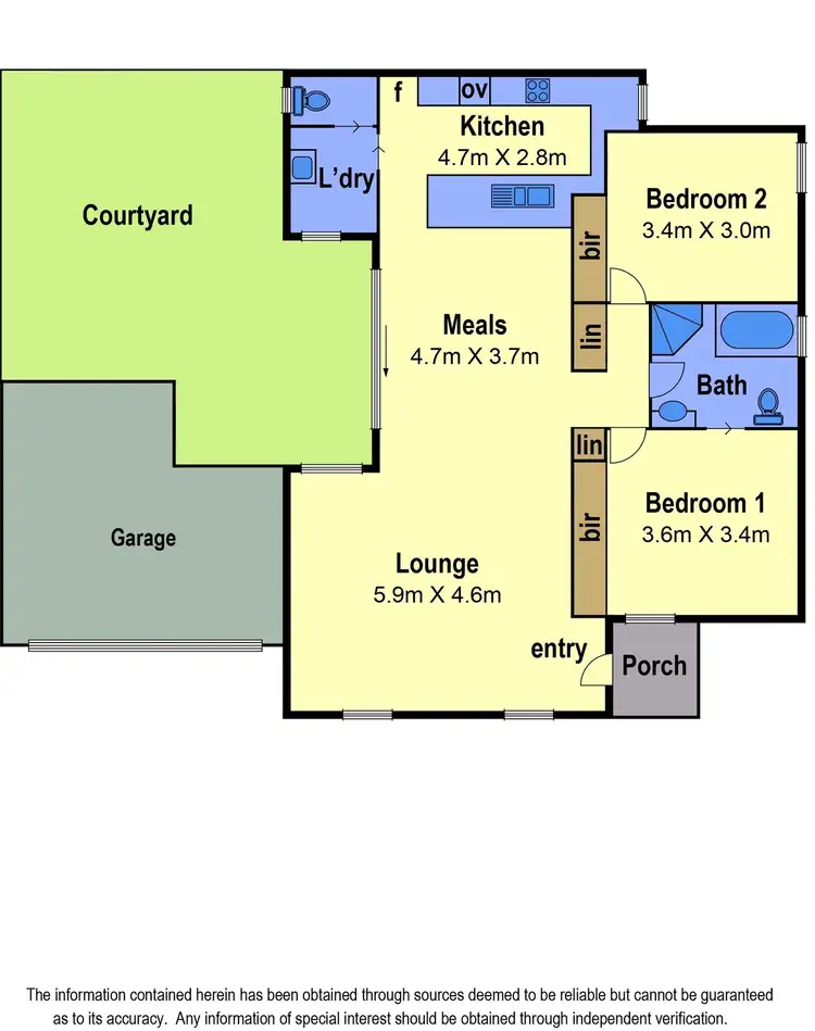 Floorplan of Homely unit listing, 1/43 Wentworth Drive, Taylors Lakes VIC 3038