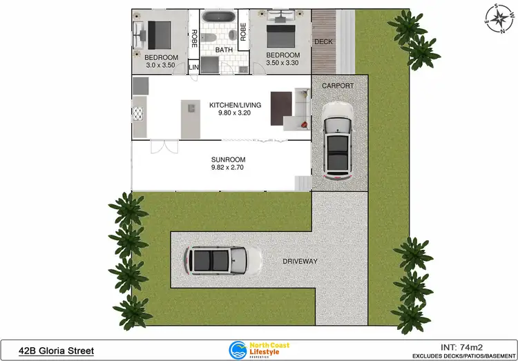 Floorplan of Homely house listing, 2/42 Gloria Street, South Golden Beach NSW 2483