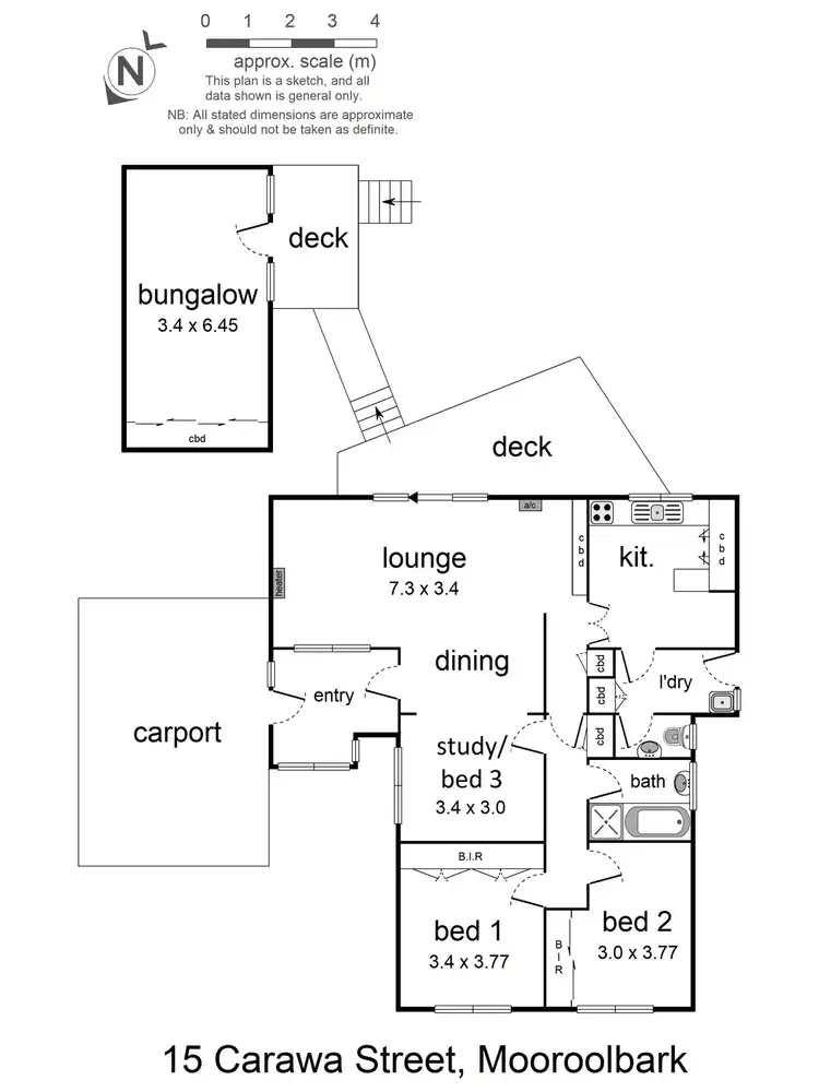 Floorplan of Homely house listing, 15 Carawa Street, Mooroolbark VIC 3138