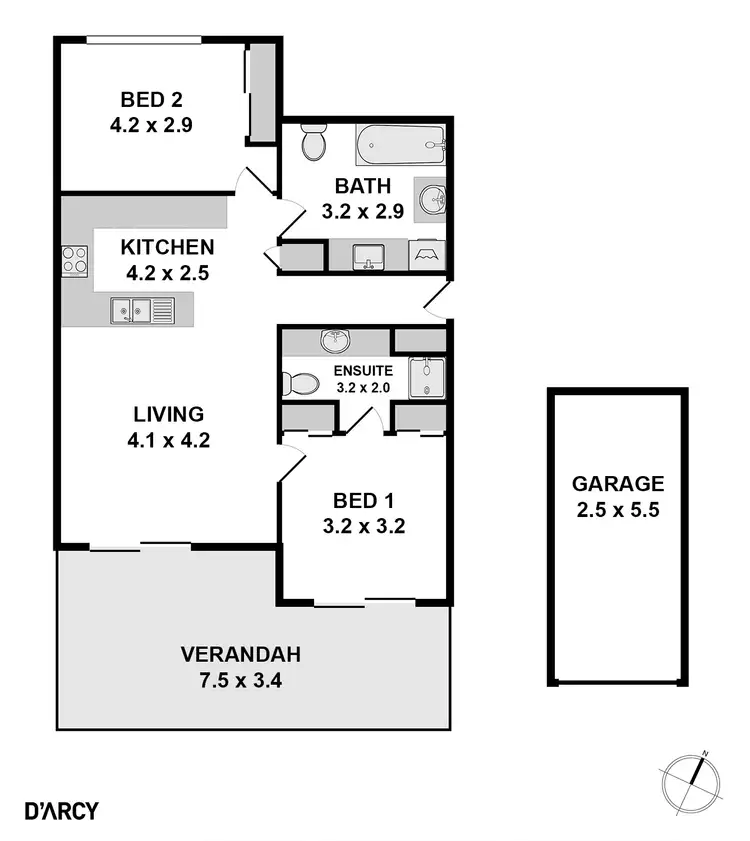 Floorplan of Homely unit listing, 3/5 Whytecliffe Street, Albion QLD 4010