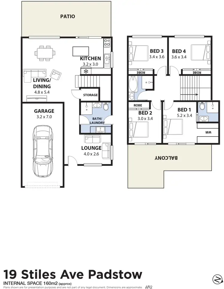 Floorplan of Homely semi-detached listing, 19 Stiles Avenue, Padstow NSW 2211
