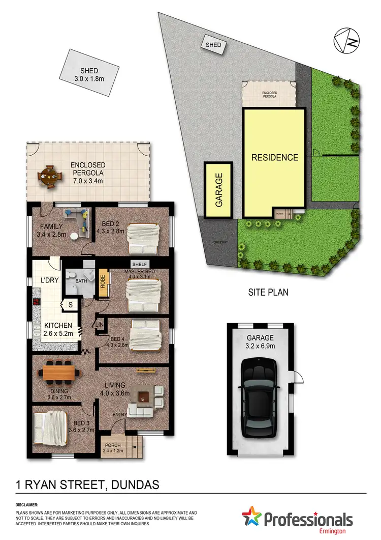 Floorplan of Homely house listing, 1 & 3 Ryan Street, Dundas Valley NSW 2117