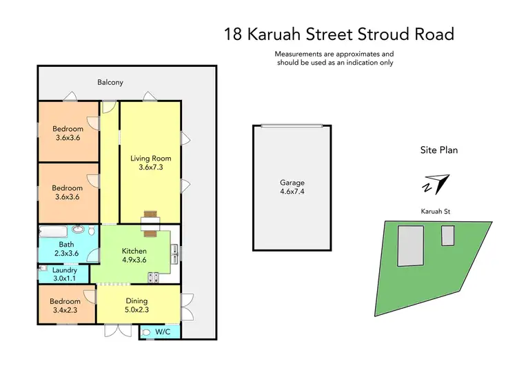 Floorplan of Homely house listing, 18 Karuah Street, Stroud Road NSW 2415