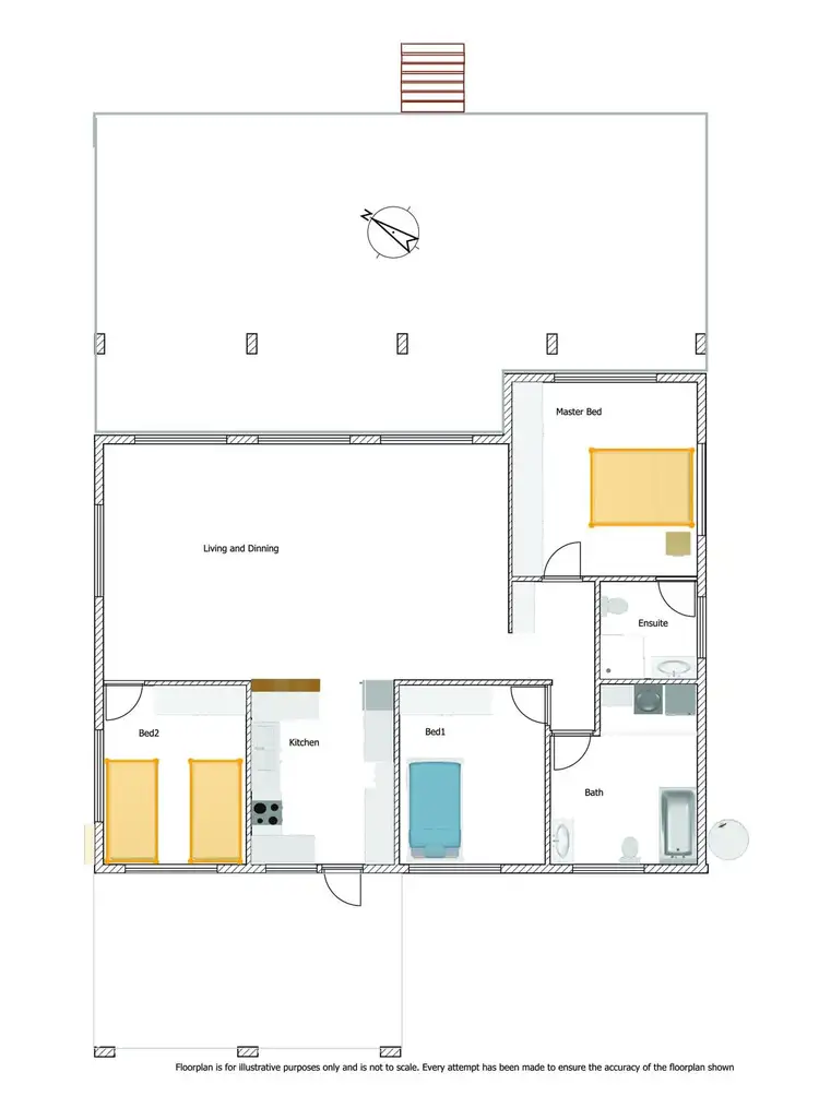 Floorplan of Homely house listing, 44 Evans Road, Bramston Beach QLD 4871