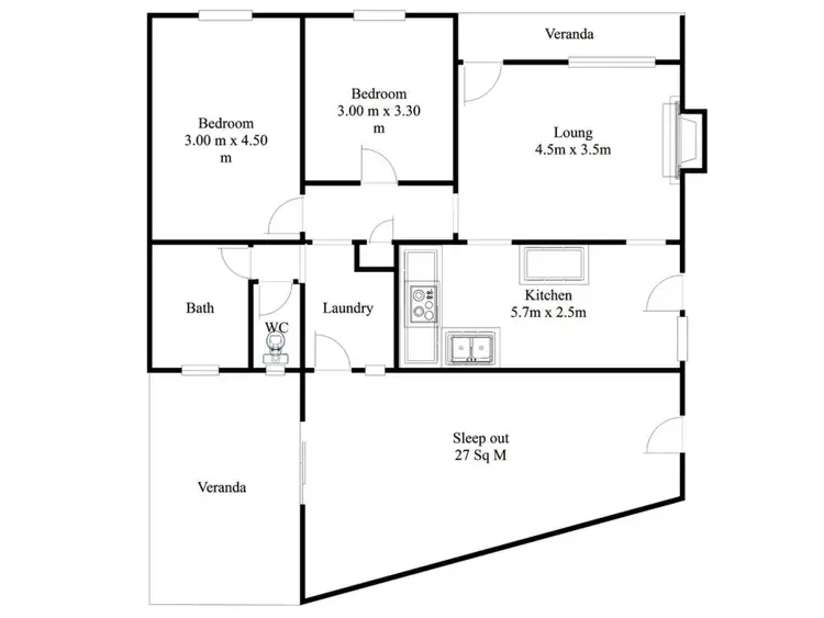 Floorplan of Homely house listing, 22 Koolgoo Way, Koongamia WA 6056