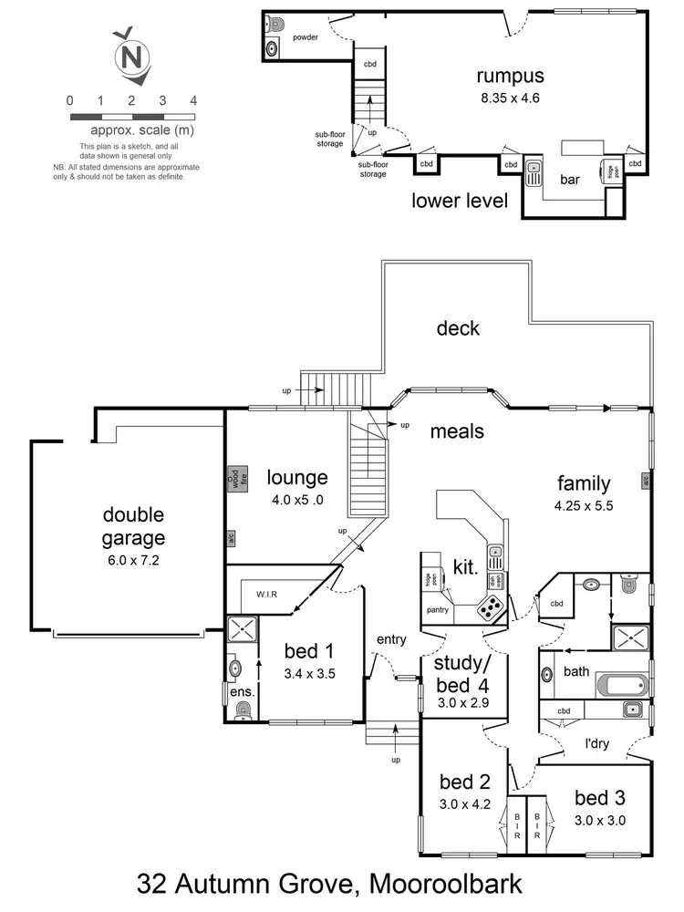 Floorplan of Homely house listing, 32 Autumn Grove, Mooroolbark VIC 3138