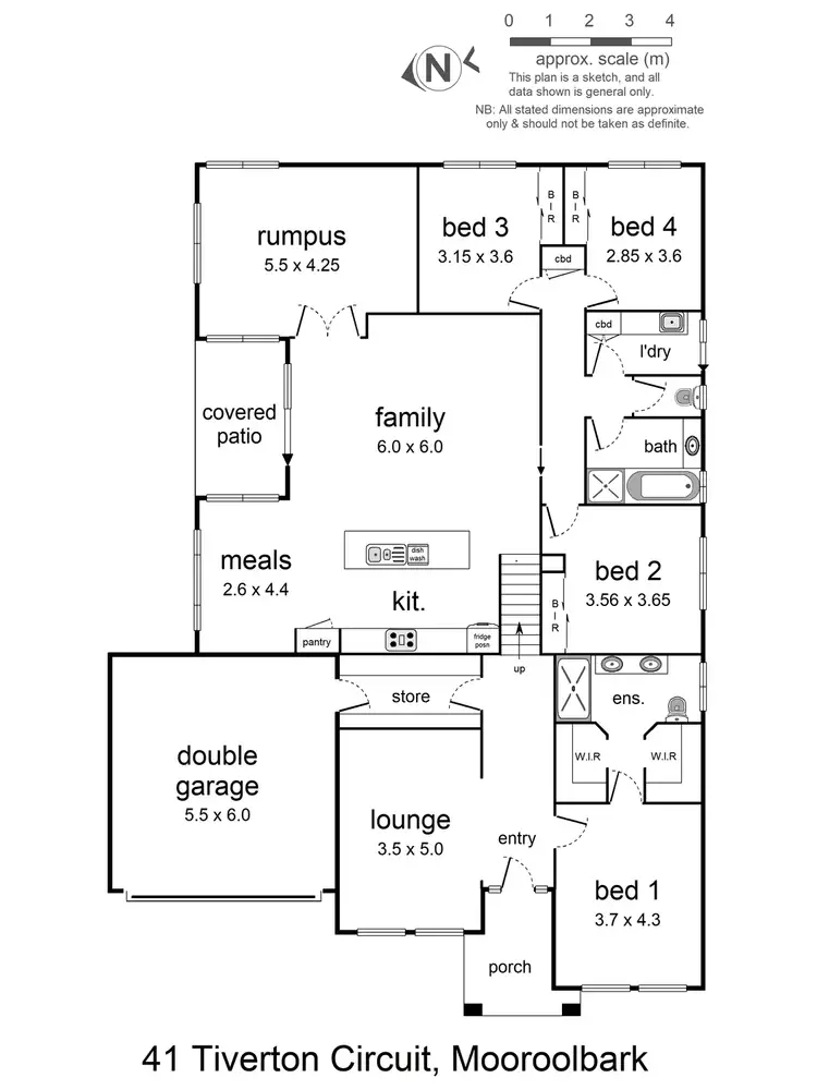 Floorplan of Homely house listing, 41 Tiverton Circuit, Mooroolbark VIC 3138