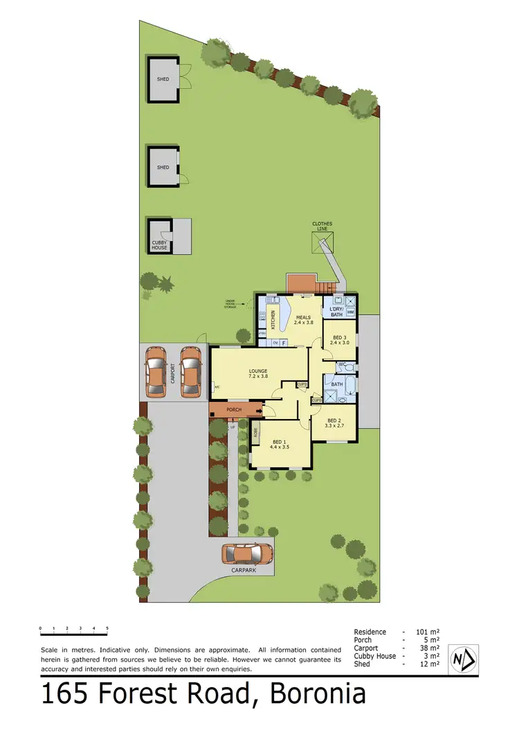 Floorplan of Homely house listing, 165 Forest Road, Boronia VIC 3155
