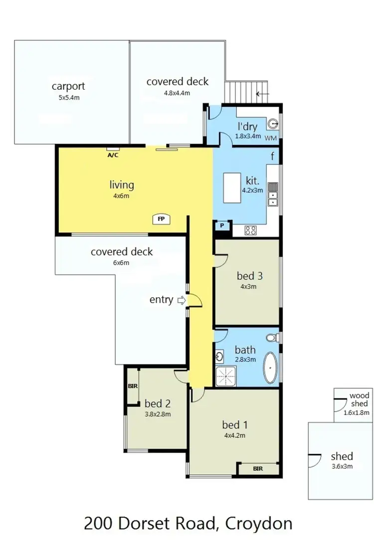 Floorplan of Homely house listing, 200 Dorset Road, Croydon VIC 3136