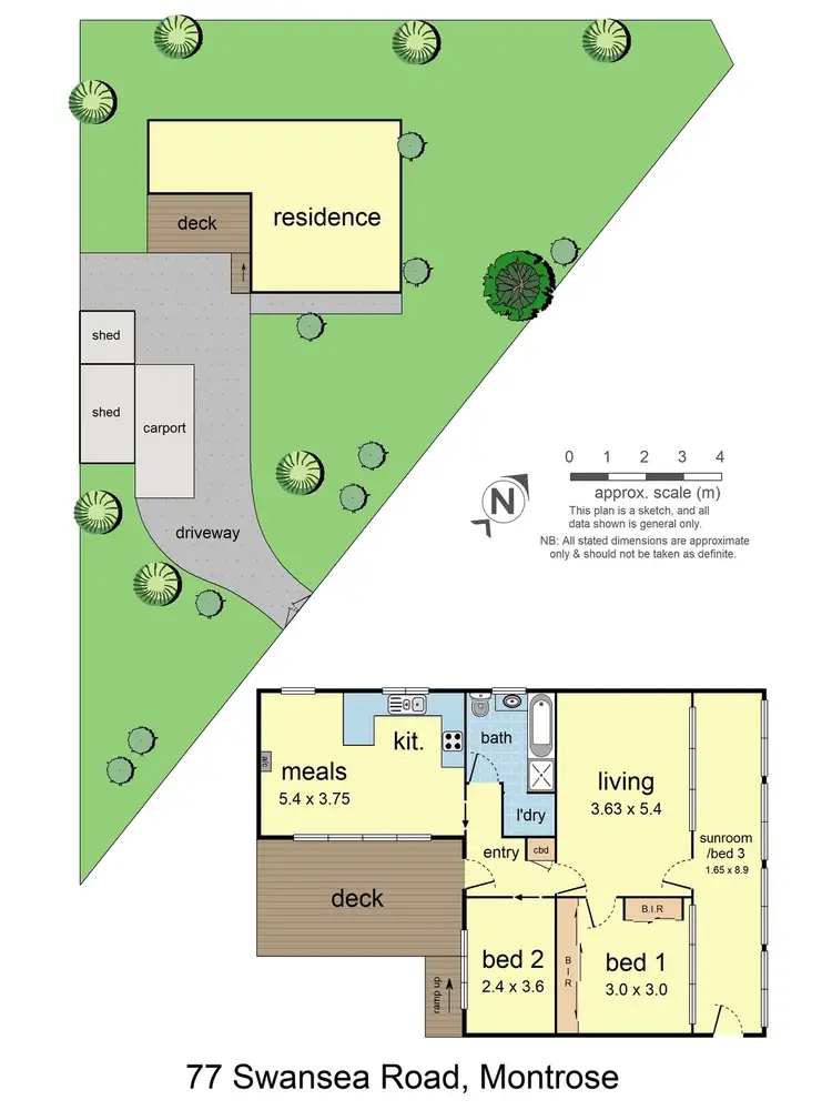 Floorplan of Homely house listing, 77 Swansea Road, Montrose VIC 3765