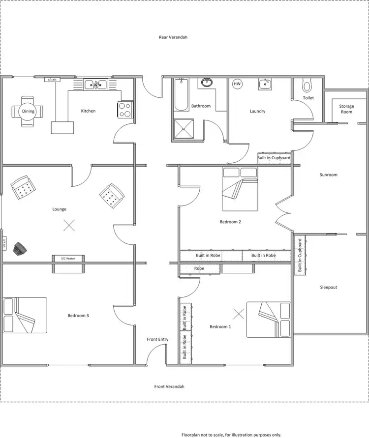 Floorplan of Homely house listing, 41 Edithburgh Road, Yorketown SA 5576
