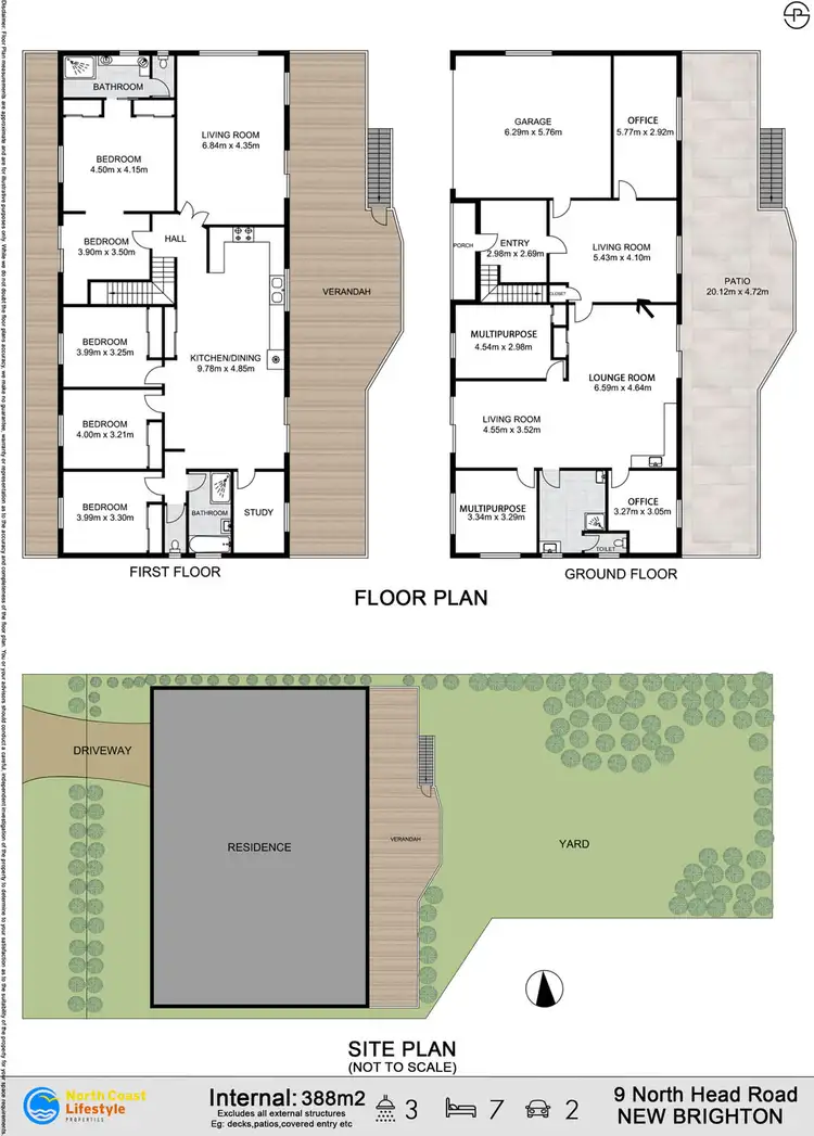 Floorplan of Homely house listing, 9 North Head Road, New Brighton NSW 2483