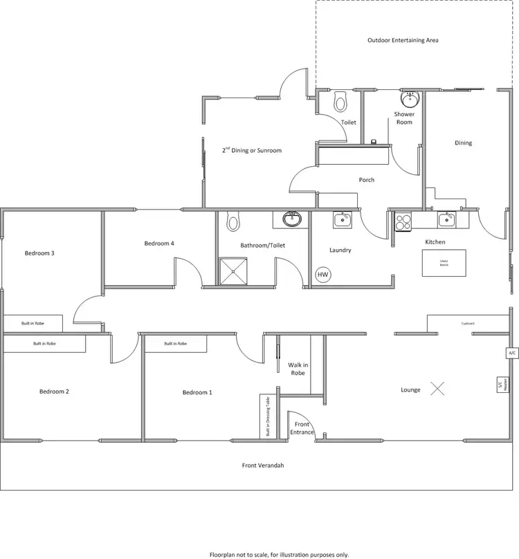 Floorplan of Homely house listing, 82 Park Terrace, Edithburgh SA 5583