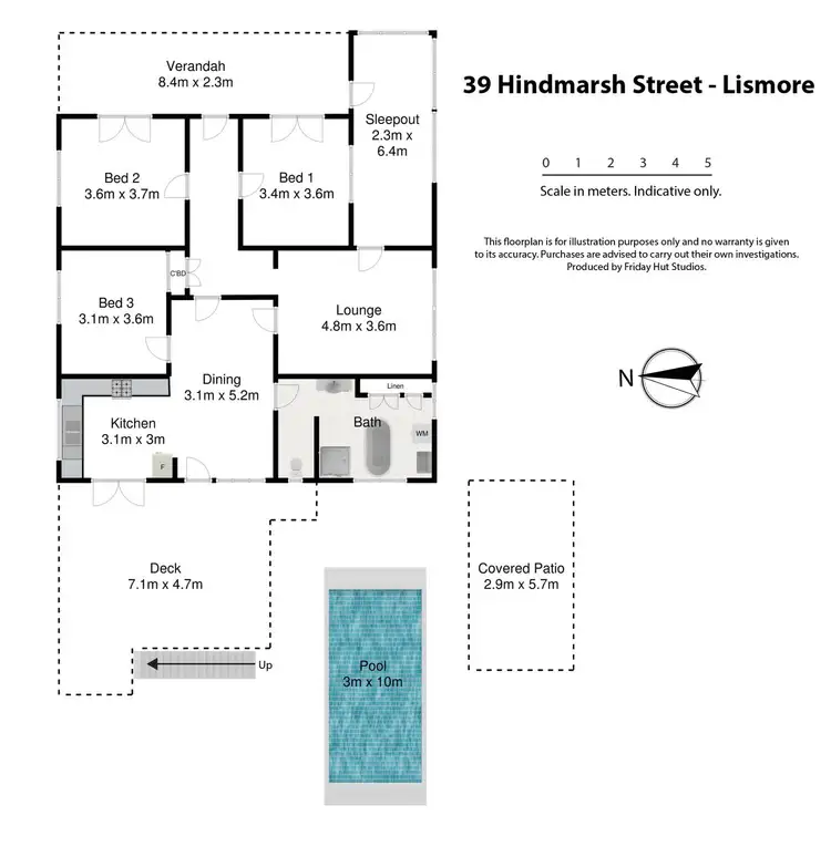 Floorplan of Homely house listing, 39 Hindmarsh Street, Lismore NSW 2480