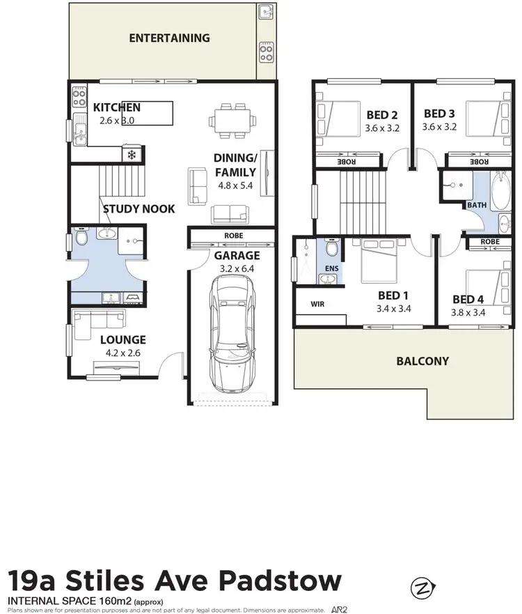 Floorplan of Homely semi-detached listing, 19A Stiles Avenue, Padstow NSW 2211