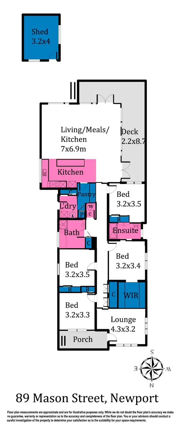 Floorplan of Homely house listing, 89 Mason Street, Newport VIC 3015
