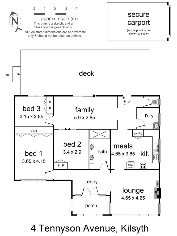 Floorplan of Homely house listing, 4 Tennyson Avenue, Kilsyth VIC 3137