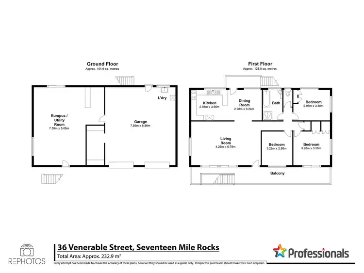 Floorplan of Homely house listing, 36 Venerable Street, Seventeen Mile Rocks QLD 4073