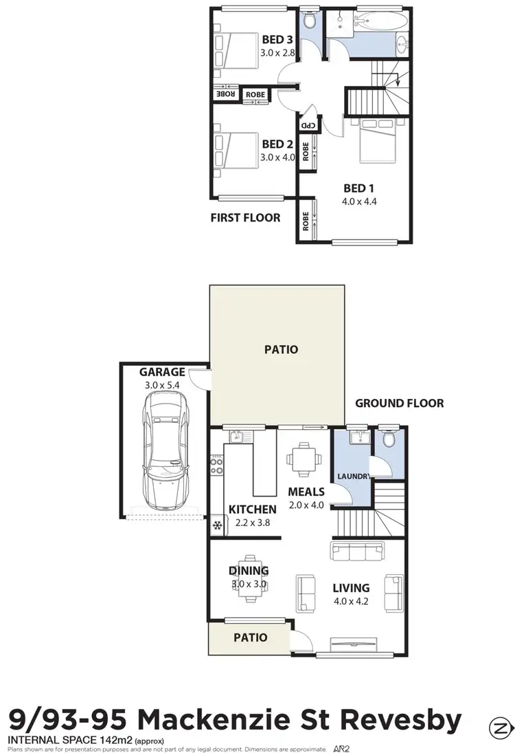 Floorplan of Homely townhouse listing, 9/95 - 97 Mackenzie Street, Revesby NSW 2212