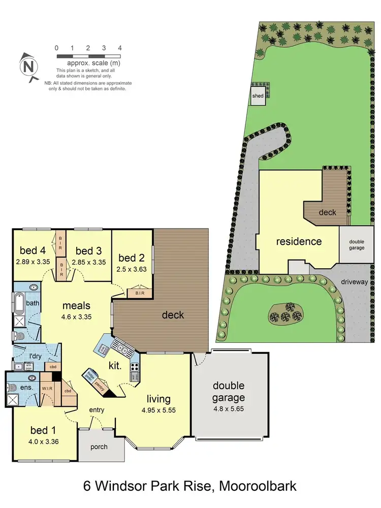 Floorplan of Homely house listing, 6 Windsor Park Rise, Mooroolbark VIC 3138