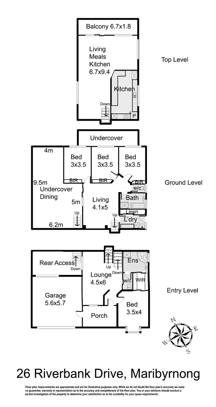 Floorplan of Homely house listing, 26 Riverbank Drive, Maribyrnong VIC 3032
