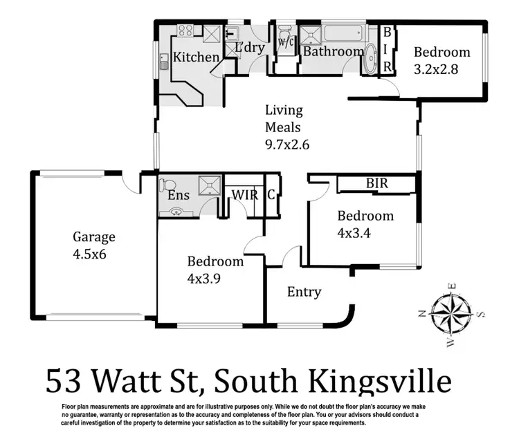 Floorplan of Homely house listing, 53 Watt Street, South Kingsville VIC 3015