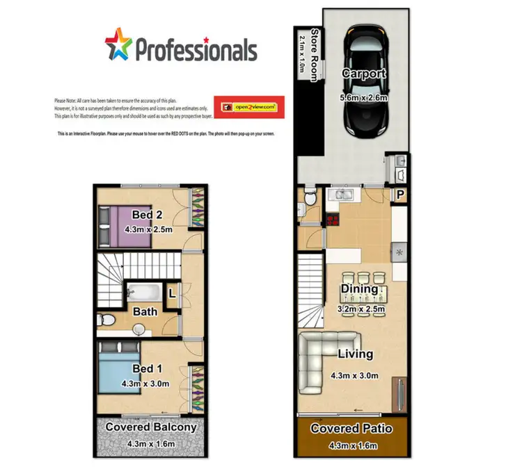 Floorplan of Homely unit listing, 6/13 Le Grande Street, Freshwater QLD 4870