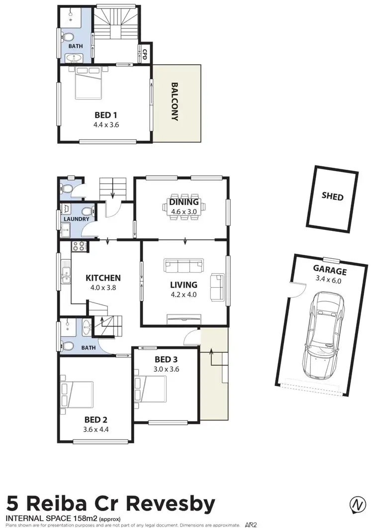 Floorplan of Homely house listing, 5 Reiba Crescent, Revesby NSW 2212