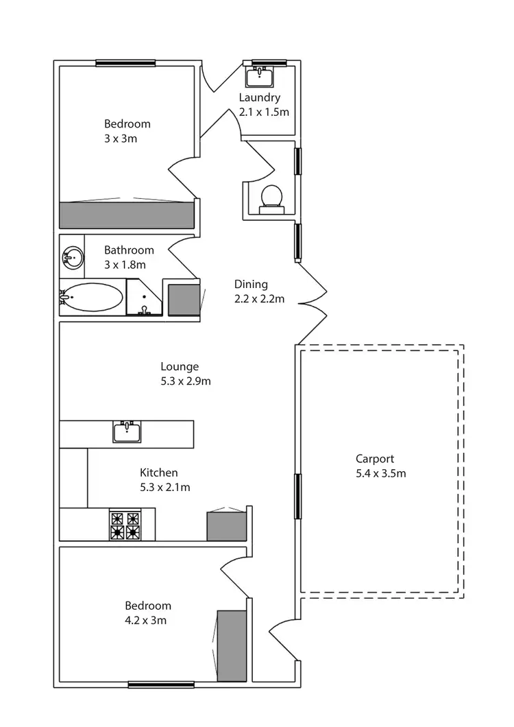 Floorplan of Homely house listing, 41 Cherry Avenue, Mildura VIC 3500