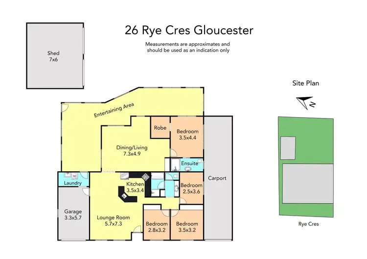 Floorplan of Homely house listing, 26 Rye Crescent, Gloucester NSW 2422