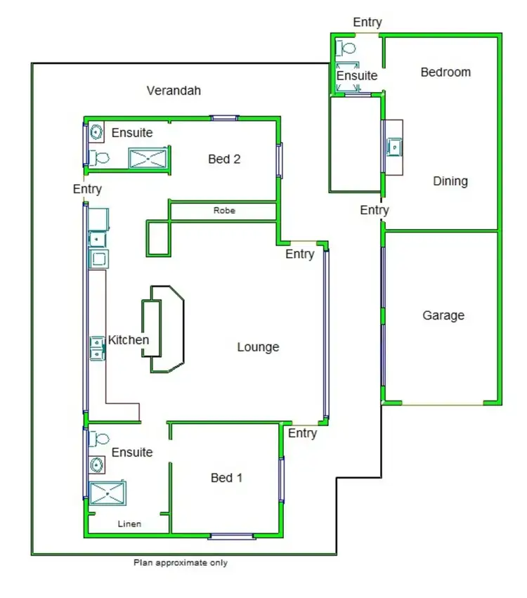 Floorplan of Homely townhouse listing, 3/113 Knight Street, Shepparton VIC 3630