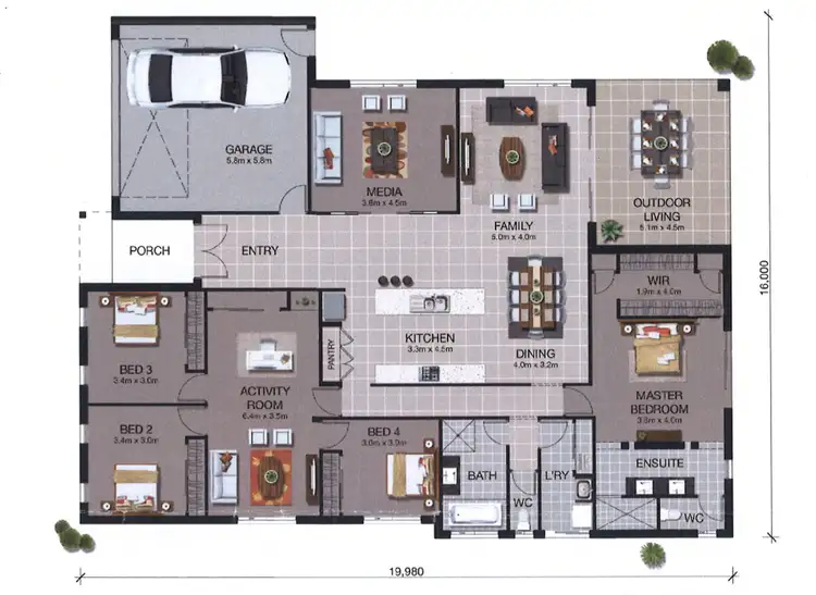 Floorplan of Homely house listing, 476 Gainsborough Drive, Pimpama QLD 4209