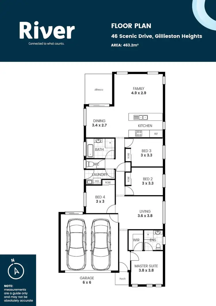 Floorplan of Homely house listing, 46 Scenic Drive, Gillieston Heights NSW 2321