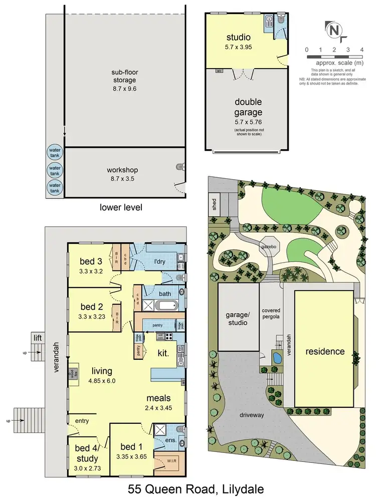 Floorplan of Homely house listing, 55 Queen Road, Lilydale VIC 3140