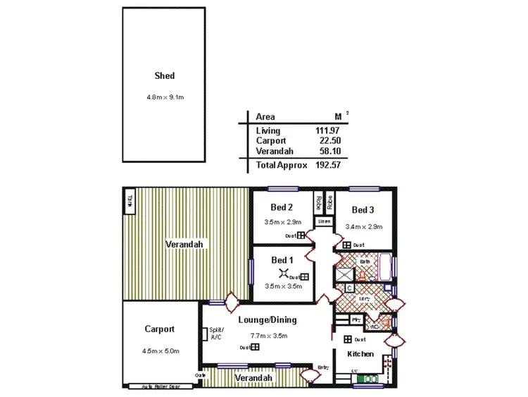 Floorplan of Homely house listing, 49 Deborah Grove, Para Vista SA 5093