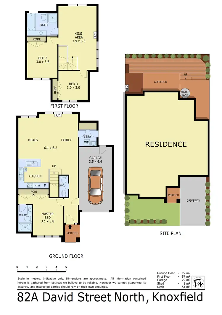 Floorplan of Homely unit listing, 82A David Street North, Knoxfield VIC 3180
