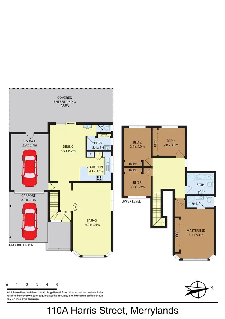 Floorplan of Homely house listing, 110A Harris Street, Merrylands NSW 2160