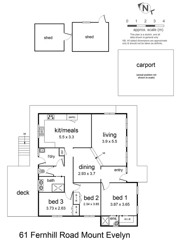 Floorplan of Homely house listing, 61 Fernhill Road, Mount Evelyn VIC 3796