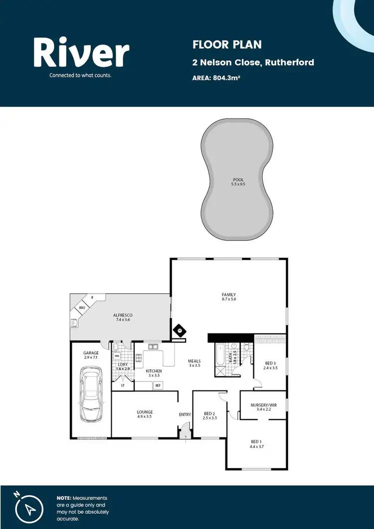 Floorplan of Homely house listing, 2 Nelson Close, Rutherford NSW 2320